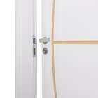 Kit Porta De Madeira Decorada 215x74cm Com Batente De Mdf Ult
