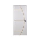 Kit Porta De Madeira Decorada 215x74cm Com Batente De Mdf Ult