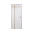 Kit Porta De Madeira Decorada 215x74cm Com Batente De Mdf Ult