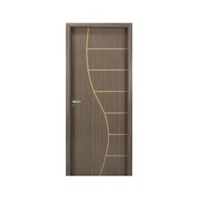 Kit Porta De Madeira Decorada 215x74cm Com Batente De Mdf Ult
