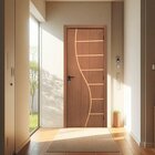 Kit Porta De Madeira Decorada 215x84cm Batente 12cm Cantareir