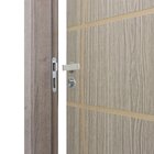 Kit Porta De Madeira Decorada 215x84cm Com Batente De Mdf Ult