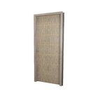 Kit Porta De Madeira Decorada 215x84cm Com Batente De Mdf Ult