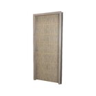Kit Porta De Madeira Decorada 215x84cm Com Batente De Mdf Ult