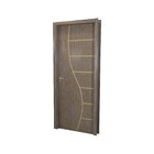 Kit Porta De Madeira Decorada 215x84cm Com Batente De Mdf Ult