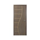 Kit Porta De Madeira Decorada 215x84cm Com Batente De Mdf Ult