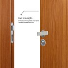 Kit Porta De Madeira Decorada 215x84cm Com Batente De Mdf Ult