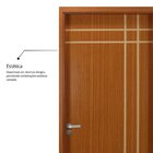 Kit Porta De Madeira Decorada 215x84cm Com Batente De Mdf Ult