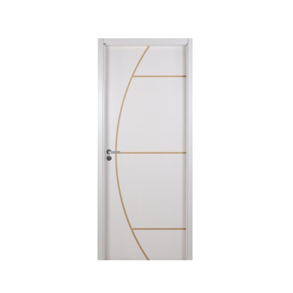 Kit Porta De Madeira Decorada 215x84cm Com Batente De Mdf Ult