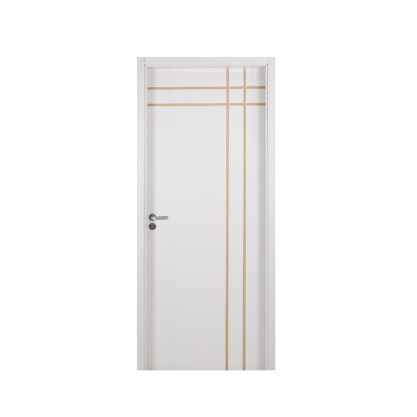 Kit Porta De Madeira Decorada 215x84cm Com Batente De Mdf Ult