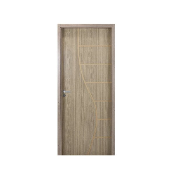 Kit Porta De Madeira Decorada 215x84cm Com Batente De Mdf Ult