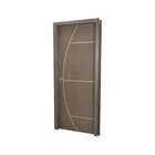 Kit Porta De Madeira Decorada 215x84cm Com Batente De Mdf Ult
