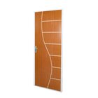 Kit Porta De Madeira Decorada 215x85cm Com Batente De Aço 06c