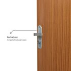 Kit Porta De Madeira Decorada 215x85cm Com Batente De Aço 06c