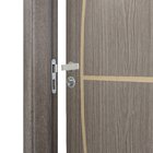 Kit Porta De Madeira Decorada 215x94cm Com Batente De Mdf Ult