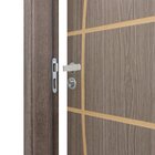 Kit Porta De Madeira Decorada 215x94cm Com Batente De Mdf Ult