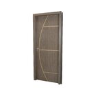 Kit Porta De Madeira Decorada 215x94cm Com Batente De Mdf Ult