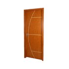 Kit Porta De Madeira Decorada 215x94cm Com Batente De Mdf Ult