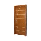 Kit Porta De Madeira Decorada 215x94cm Com Batente De Mdf Ult