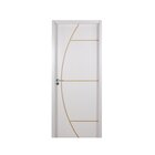 Kit Porta De Madeira Decorada 215x94cm Com Batente De Mdf Ult