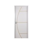 Kit Porta De Madeira Decorada 215x94cm Com Batente De Mdf Ult
