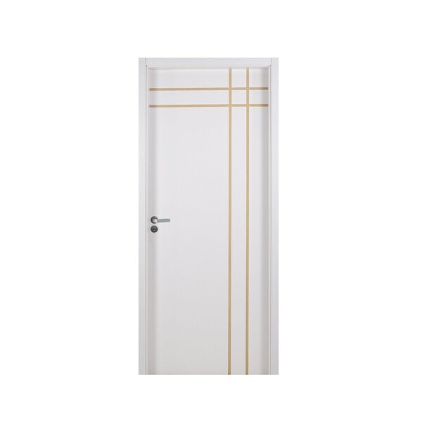 Kit Porta De Madeira Decorada 215x94cm Com Batente De Mdf Ult