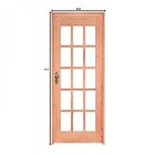 Kit Porta De Madeira Direita 213cmx84,5cmx12cm Pe15 Esel Natu