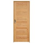 Kit Porta De Madeira Direita 213cmx84,5cmx12cm Pe28 Esel Natu