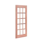 Kit Porta De Madeira Direita 213cmx94,5cmx12cm Pe15 Esel Natu