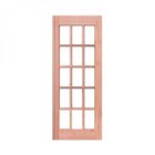 Kit Porta De Madeira Esquerda 213cmx84,5cmx12cm Pe15 Esel Nat