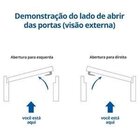 Kit Porta de Madeira Esquerda 94,5cmx213cmx12cm PE30 Esel Nat