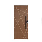 Kit Porta De Madeira Frisada 210x102cm Batente 14cm Fechadura