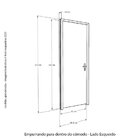 Kit Porta De Madeira Frisada 210x82cm Batente 14cm Fechadura