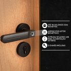 Kit Porta De Madeira Frisada 210x90cm Batente 14cm Fechadura