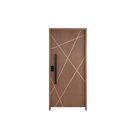 Kit Porta De Madeira Frisada 210x92cm Batente 14cm Fechadura