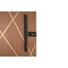 Kit Porta De Madeira Frisada 210x92cm Batente 14cm Fechadura