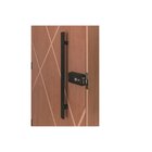 Kit Porta De Madeira Frisada 210x92cm Batente 14cm Fechadura