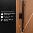 Kit Porta De Madeira Frisada 210x92cm Batente 14cm Fechadura