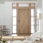 Kit Porta De Madeira Frisada 215,5x66,5cm Batente 14cm Fechad