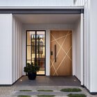 Kit Porta De Madeira Frisada 215,5x86,5cm Batente 14cm Fechad