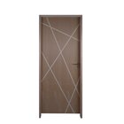 Kit Porta De Madeira Frisada 215x109cm Batente 14cm Fechadura