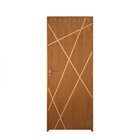 Kit Porta De Madeira Frisada 215x76,5cm Batente 14cm Fechadur