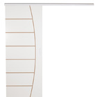 Kit Porta De Madeira Frisada De Correr Primer Com Trilho Em A