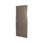 Kit Porta De Madeira Lisa 212x85cm Com Batente De Alumínio 3,