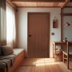 Kit Porta De Madeira Lisa 215x64cm Batente 10cm Mdf Ultra Mgm