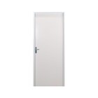 Kit Porta De Madeira Lisa 215x65cm Com Batente De Aço 12cm Aç