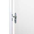 Kit Porta De Madeira Lisa 215x65cm Com Batente De Aço 12cm Aç