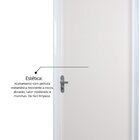 Kit Porta De Madeira Lisa 215x65cm Com Batente De Aço 12cm Aç