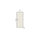 Kit Porta De Madeira Lisa 215x65cm Com Batente De Aço 12cm Aç