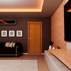 Kit Porta De Madeira Lisa 215x74cm Com Batente De Mdf Ultra 0